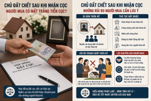 PHÂN TÍCH RỦI RO VÀ CHIẾN LƯỢC XỬ LÝ KHI BÊN NHẬN ĐẶT CỌC QUA ĐỜI